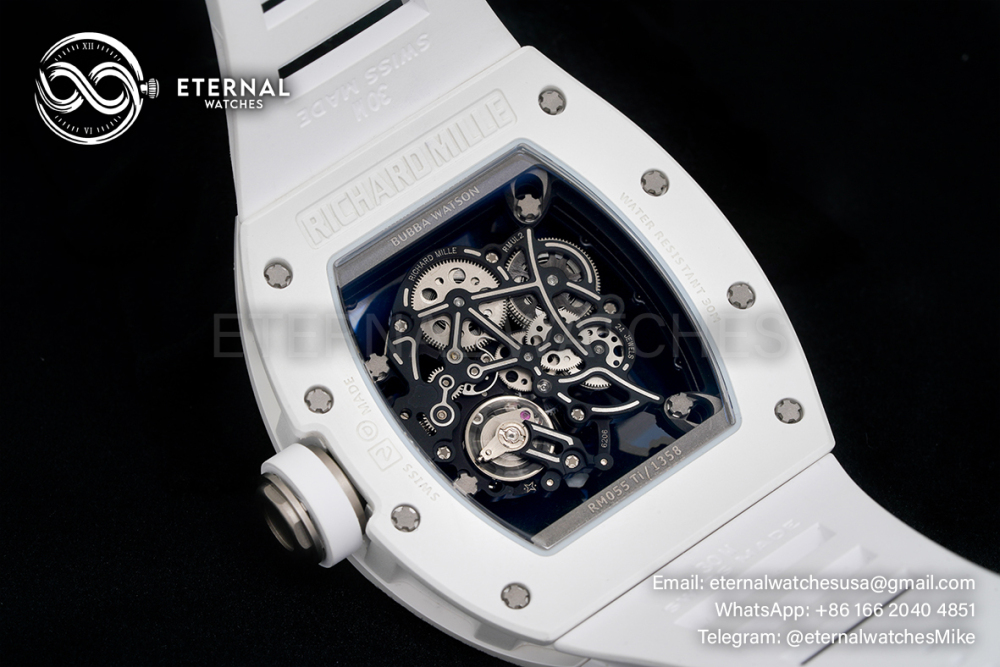 RICHARD MILLE - VAUCHER SUPER CLONE RM055 Bubba Watson White NTPT APSF