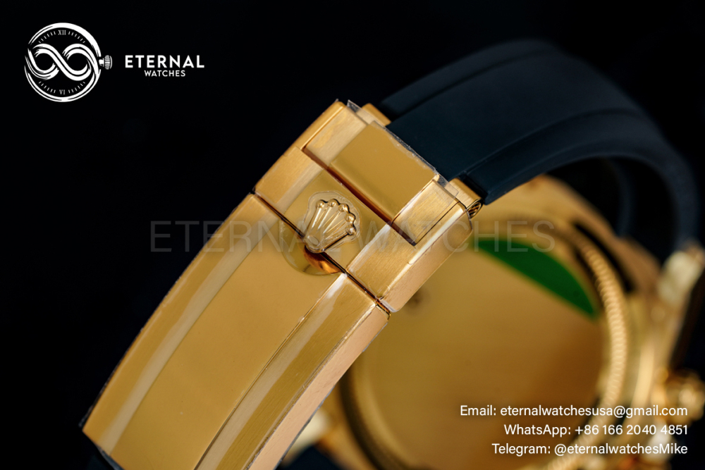 ROLEX - Super Clone Cosmograph Daytona 126518 40mm YG/RU Black/Gold VSF DD4131 (Weight Adjusted)