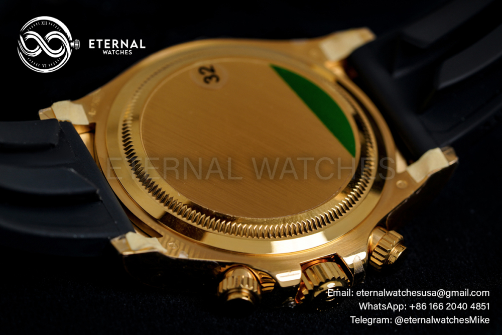 ROLEX - Super Clone Cosmograph Daytona 126518 40mm YG/RU Black/Gold VSF DD4131 (Weight Adjusted)