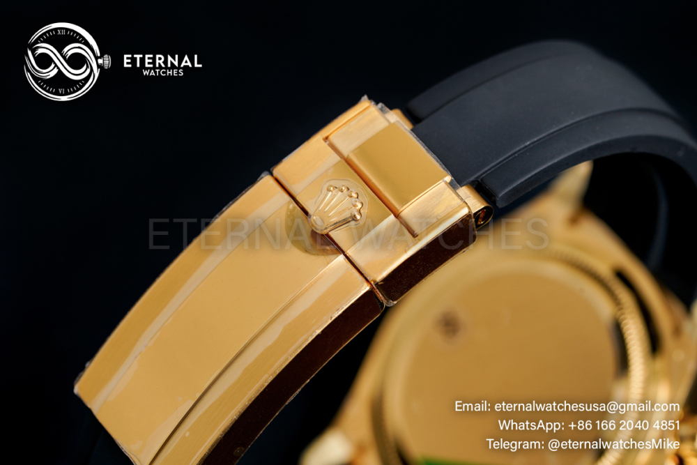 ROLEX - Super Clone Cosmograph Daytona 126518 40mm YG/RU Gold/Black VSF DD4131 (Weight Adjusted)
