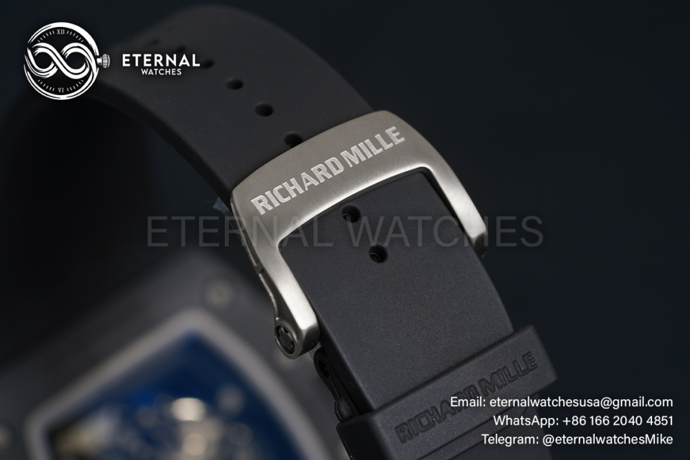 RICHARD MILLE - VAUCHER SUPER CLONE RM61-01 Black Ceramic/RU Skeleton Dial Grey Inner Bezel