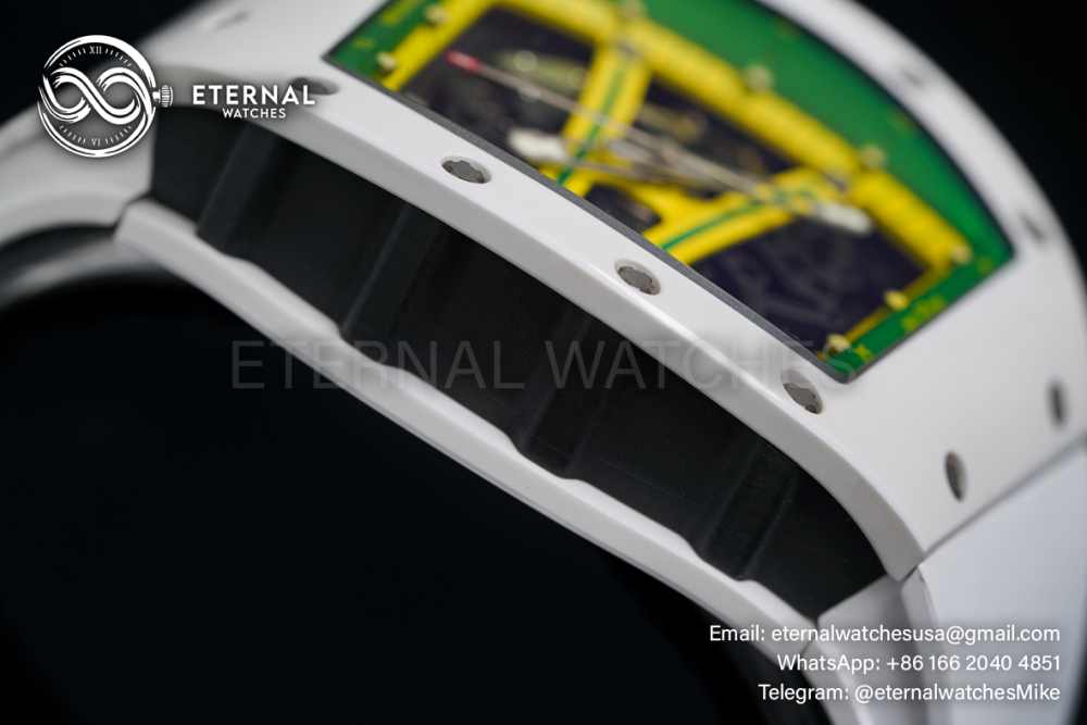 RICHARD MILLE - VAUCHER SUPER CLONE RM61-01 White Ceramic/RU Skeleton Dial