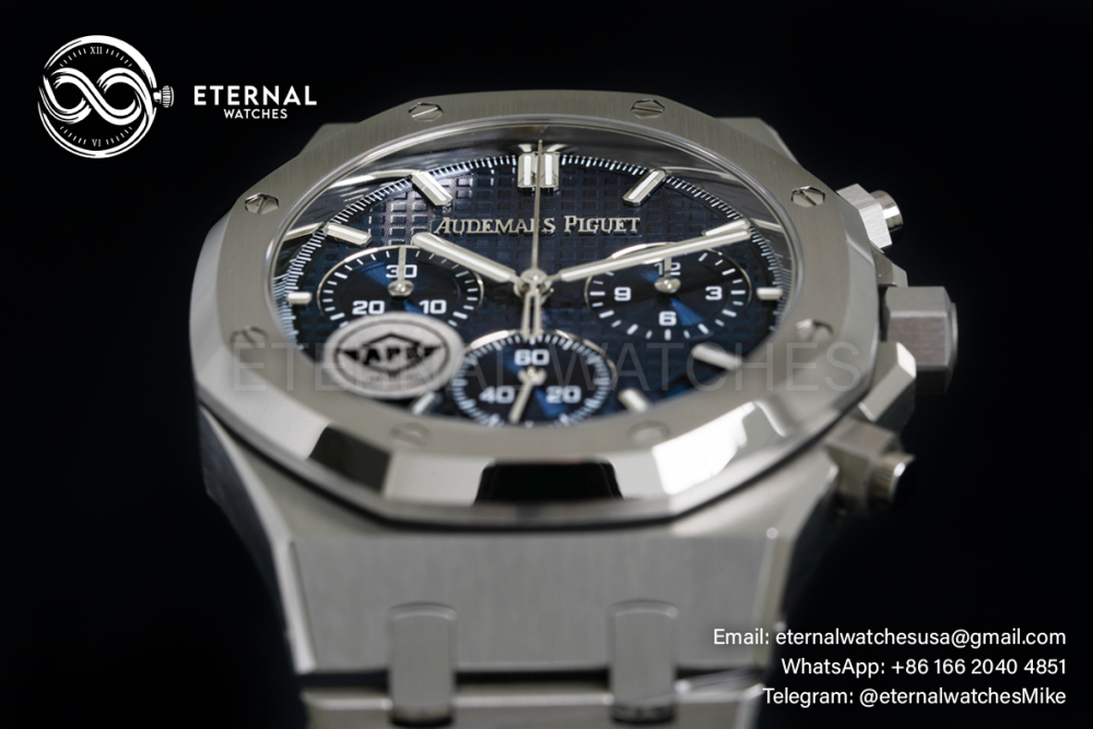 AUDEMARS PIGUET - SUPER CLONE Royal Oak Chrono 26240ST 41mm SS/SS Blue Dial APS SH4401