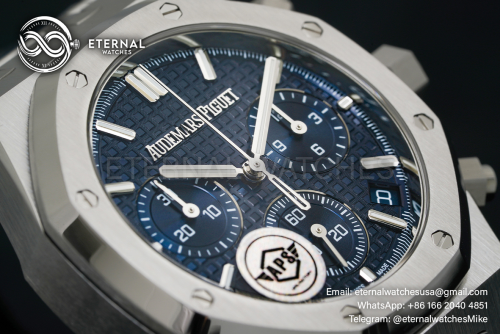 AUDEMARS PIGUET - SUPER CLONE Royal Oak Chrono 26240ST 41mm SS/SS Blue Dial APS SH4401