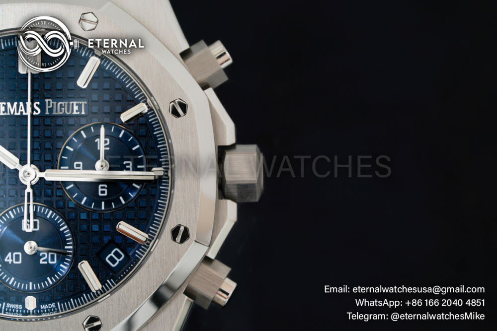 AUDEMARS PIGUET - SUPER CLONE Royal Oak Chrono 26240ST 41mm SS/SS Blue Dial APS SH4401
