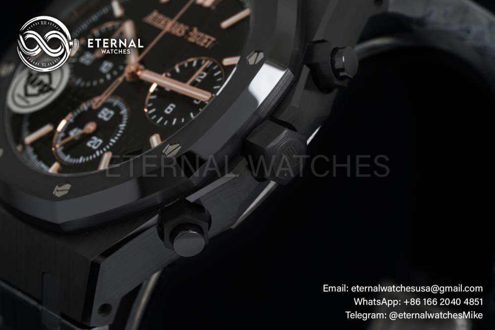AUDEMARS PIGUET - SUPER CLONE Royal Oak Chrono 26240ST 41mm CER/CER Black Dial APS SH4401