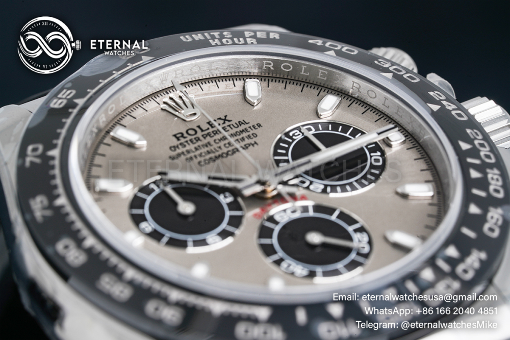 ROLEX - Super Clone Cosmograph Daytona 126519 40mm SS/RU Grey/Black VSF DD4131 (Weight Adjusted)
