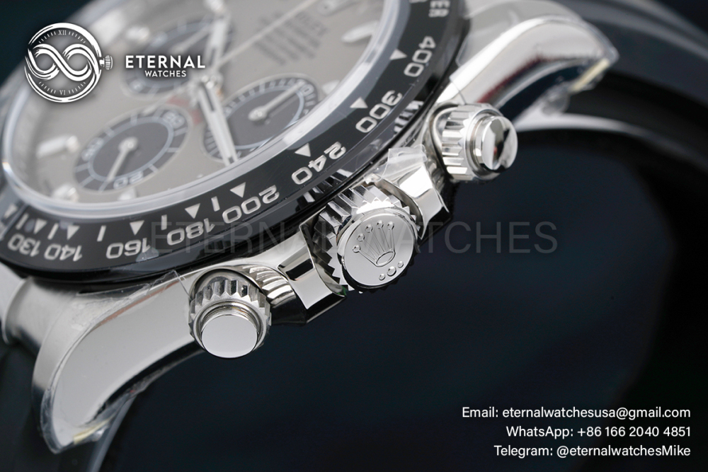 ROLEX - Super Clone Cosmograph Daytona 126519 40mm SS/RU Grey/Black VSF DD4131 (Weight Adjusted)