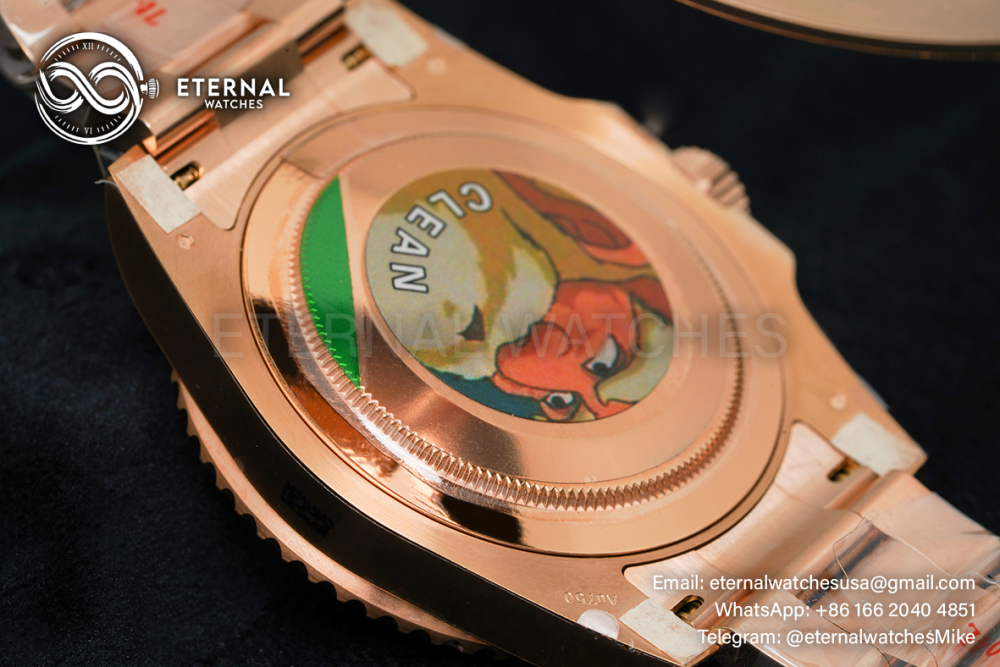 ROLEX - GMT Master II 126715 CHNR Oyster 904L RG/RG Black Dial CLEAN VR3186