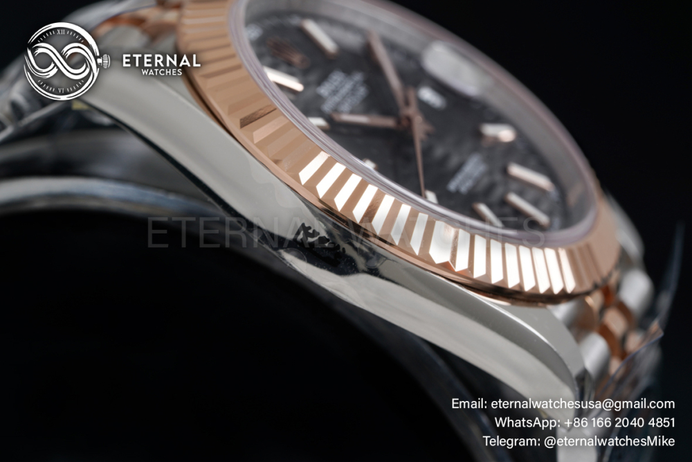 ROLEX - Datejust 126331 41mm Jubilee RG/SS Grey Textured Dial VSF VS3235