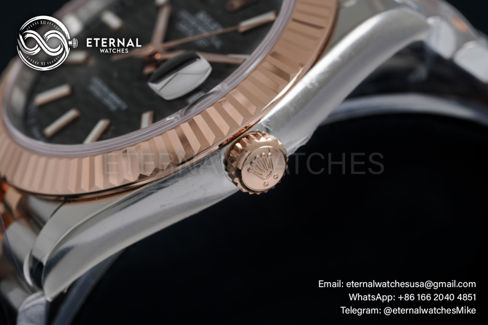 ROLEX - Datejust 126331 41mm Jubilee RG/SS Grey Textured Dial VSF VS3235