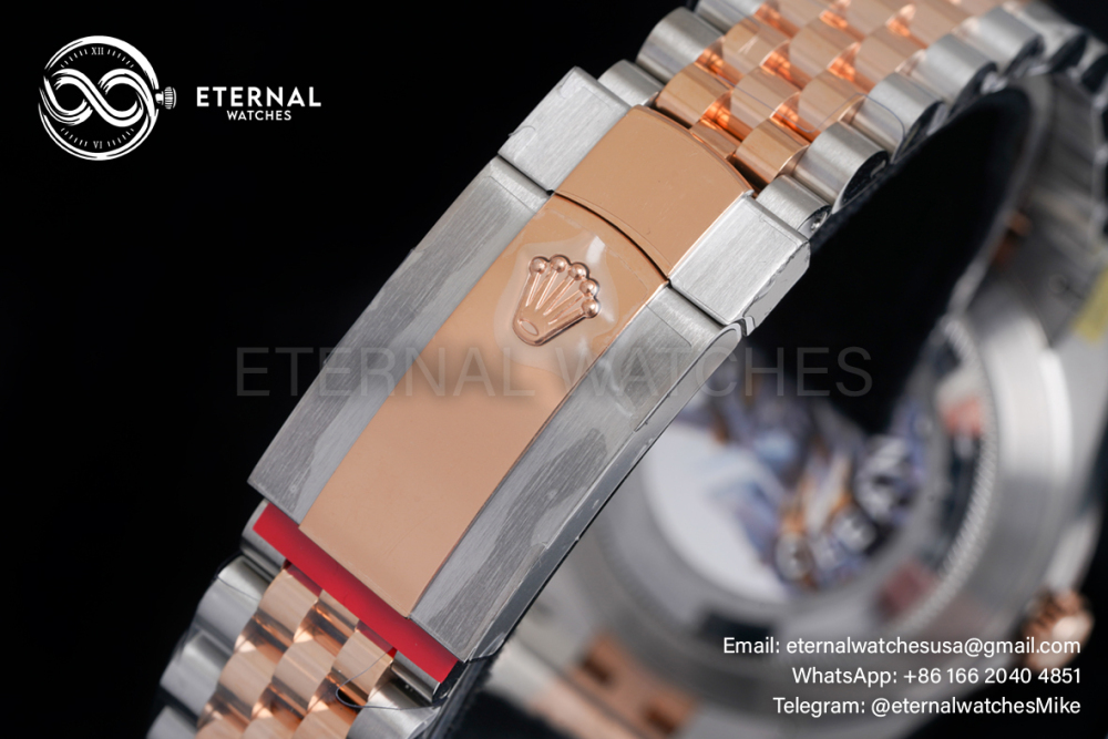 ROLEX - Datejust 126231 36mm Jubilee RG/SS Silver Textured/Stk VSF VS3235