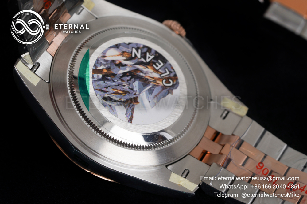 ROLEX - Datejust 126231 36mm Jubilee RG/SS Silver Textured/Stk VSF VS3235