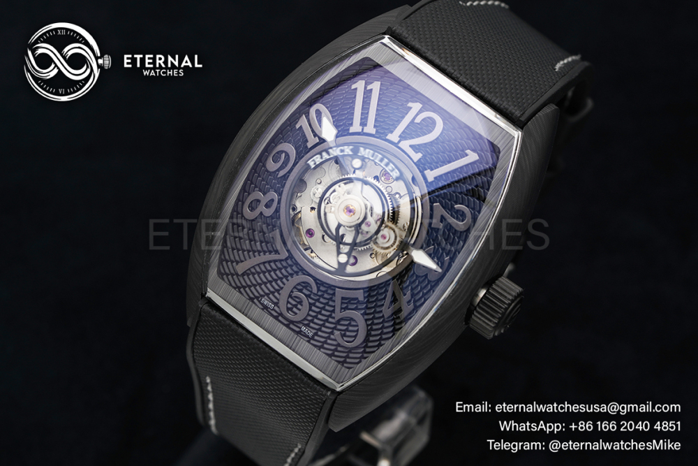 FRANCK MULLER - Grand Central Tourbillon CX 36 T CTR CARBON TT NR BR - FM CX40T-CTR