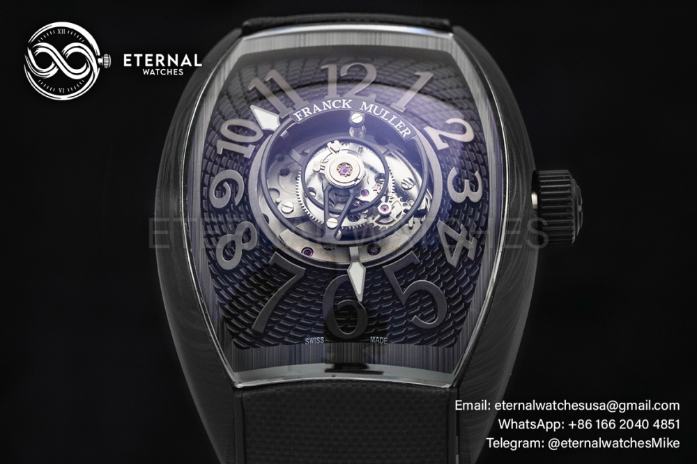 FRANCK MULLER - Grand Central Tourbillon CX 36 T CTR CARBON TT NR BR - FM CX40T-CTR