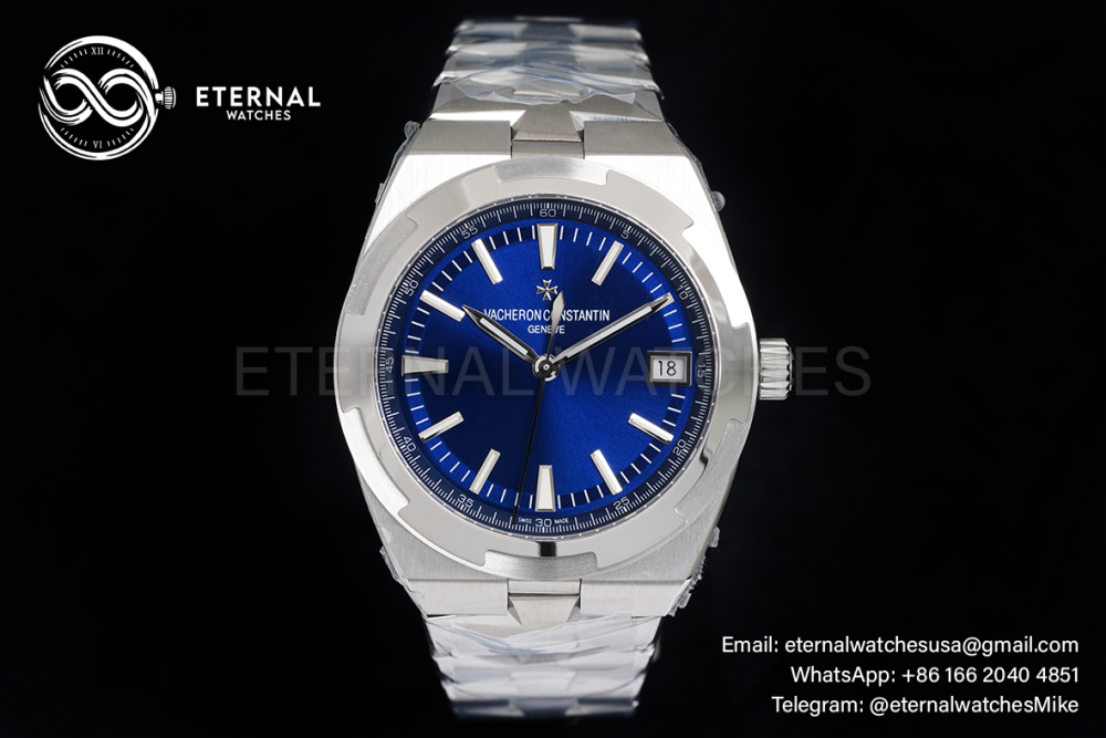 VAUCHERON CONSTANTIN - Overseas 4500V SS/SS Blue 8F MY9015 Cal5100