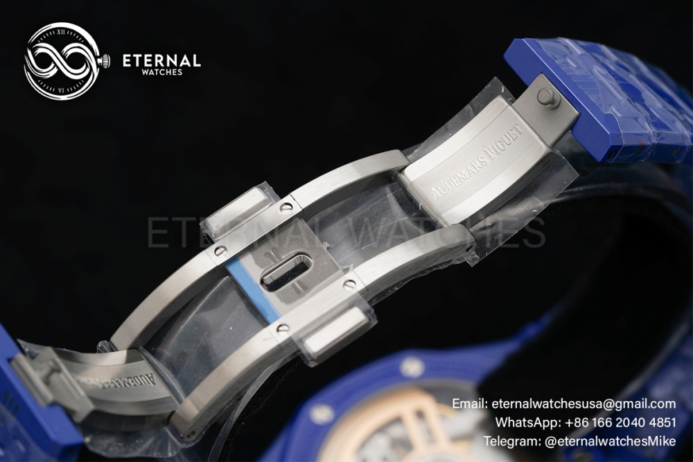 AUDEMARS PIGUET - SUPER CLONE Royal Oak 41mm 15500 Blue Ceramic/Cer White Dial APSF A4302