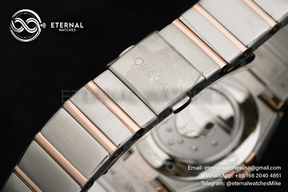 OMEGA - Constellation 28mm SS/RG MOP/Stk ASWF Swiss Quartz Movement 4061