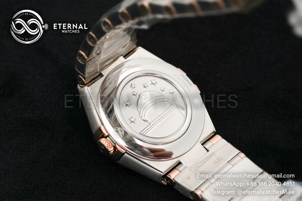OMEGA - Constellation 28mm SS/RG MOP/Stk ASWF Swiss Quartz Movement 4061