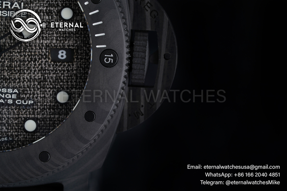PANERAI - SUPER CLONE PAM1039 Submersible Luna Rossa GMT 47mm Carbon/RU VSF P9011