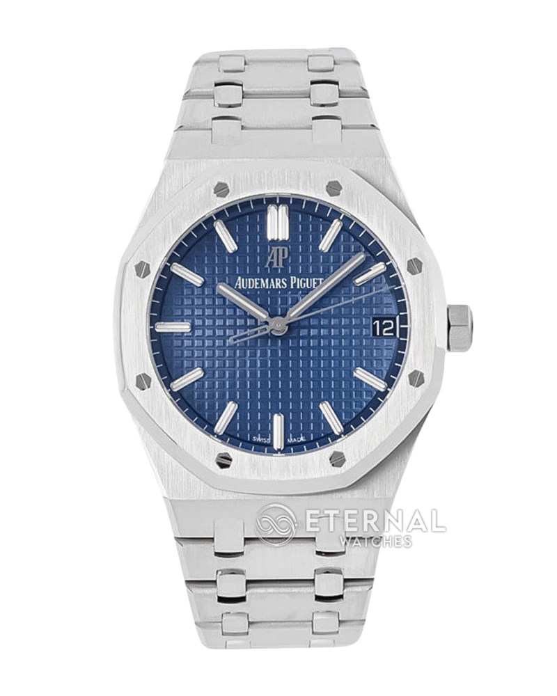 AUDEMARS PIGUET - SUPER CLONE Royal Oak 41mm 15500 50th Anniversary SS/SS Blue/Stk APSF A4302