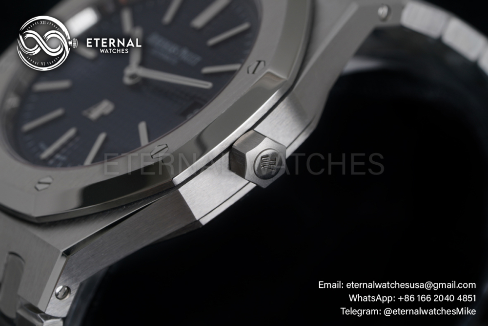 AUDEMARS PIGUET - SUPER CLONE Royal Oak 41mm 15500 50th Anniversary SS/SS Blue/Stk APSF A4302