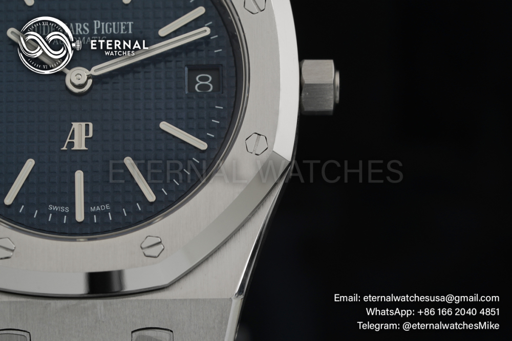 AUDEMARS PIGUET - SUPER CLONE Royal Oak 41mm 15500 50th Anniversary SS/SS Blue/Stk APSF A4302