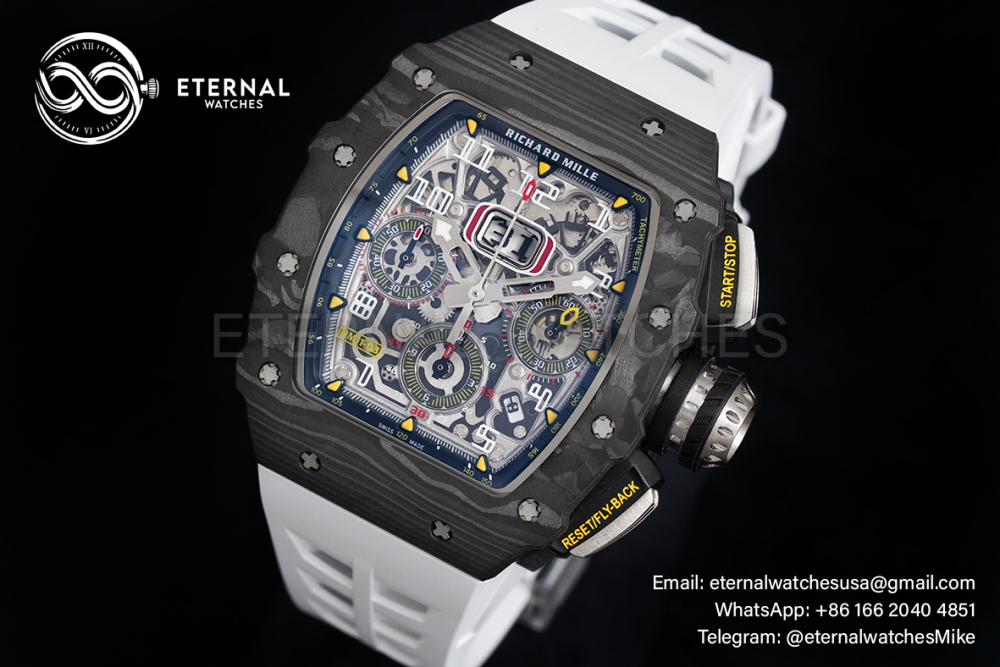 RICHARD MILLE - RM11-03 Auto Flyback Chrono White CB/RU KVF A7750