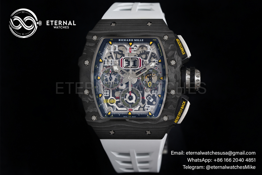 RICHARD MILLE - RM11-03 Auto Flyback Chrono White CB/RU KVF A7750