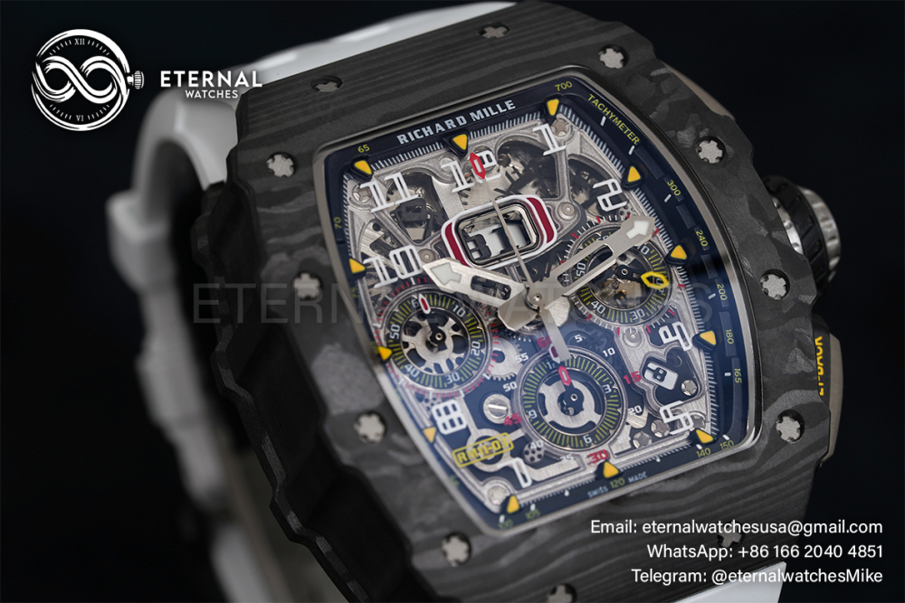 RICHARD MILLE - RM11-03 Auto Flyback Chrono White CB/RU KVF A7750
