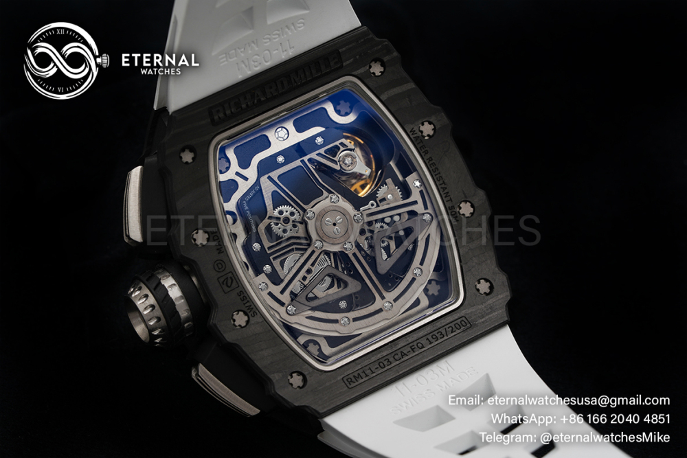 RICHARD MILLE - RM11-03 Auto Flyback Chrono White CB/RU KVF A7750
