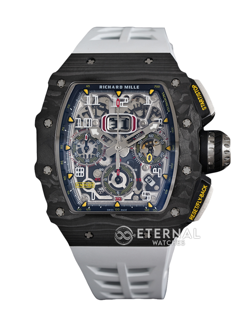 RICHARD MILLE - RM11-03 Auto Flyback Chrono White CB/RU KVF A7750