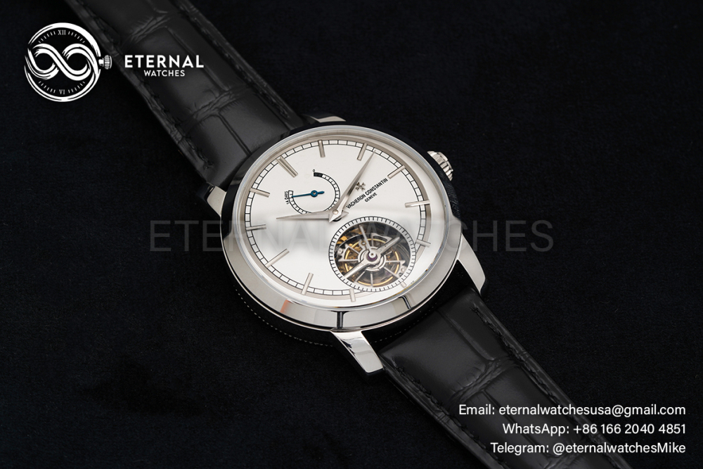 VACHERON CONSTANTIN - Traditionnelle 42mm SS/LE White DIal TURF 14 Day Tourbillon