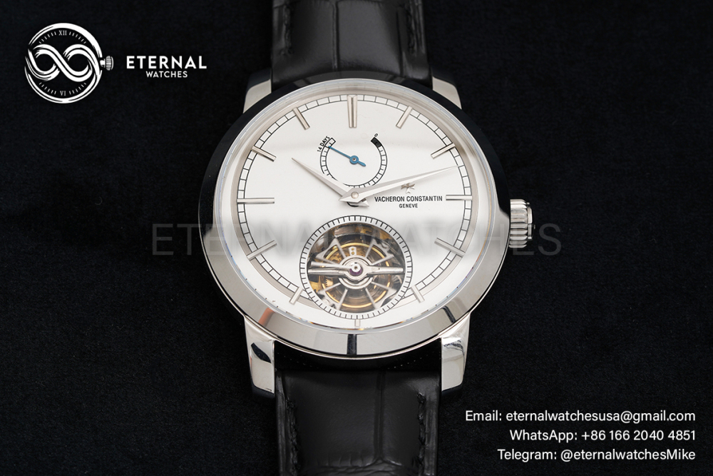 VACHERON CONSTANTIN - Traditionnelle 42mm SS/LE White DIal TURF 14 Day Tourbillon