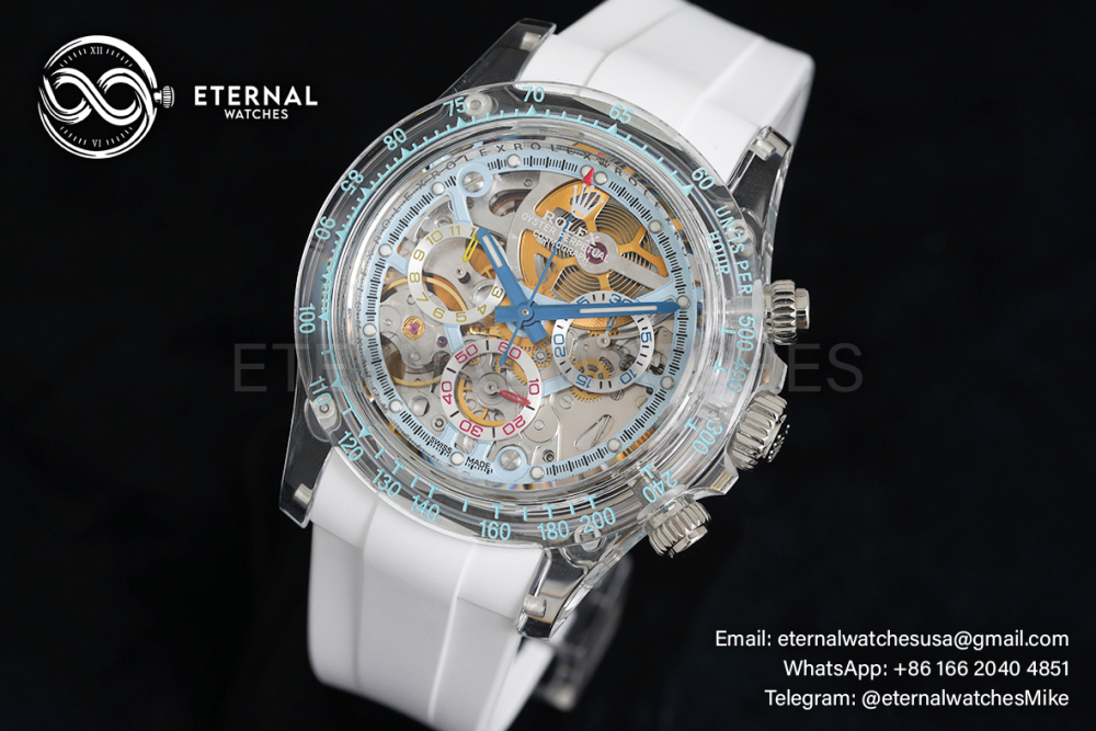 ROLEX - Daytona AET Remold 40mm Crystal/RU Skeleton Dial Sonic DD4130