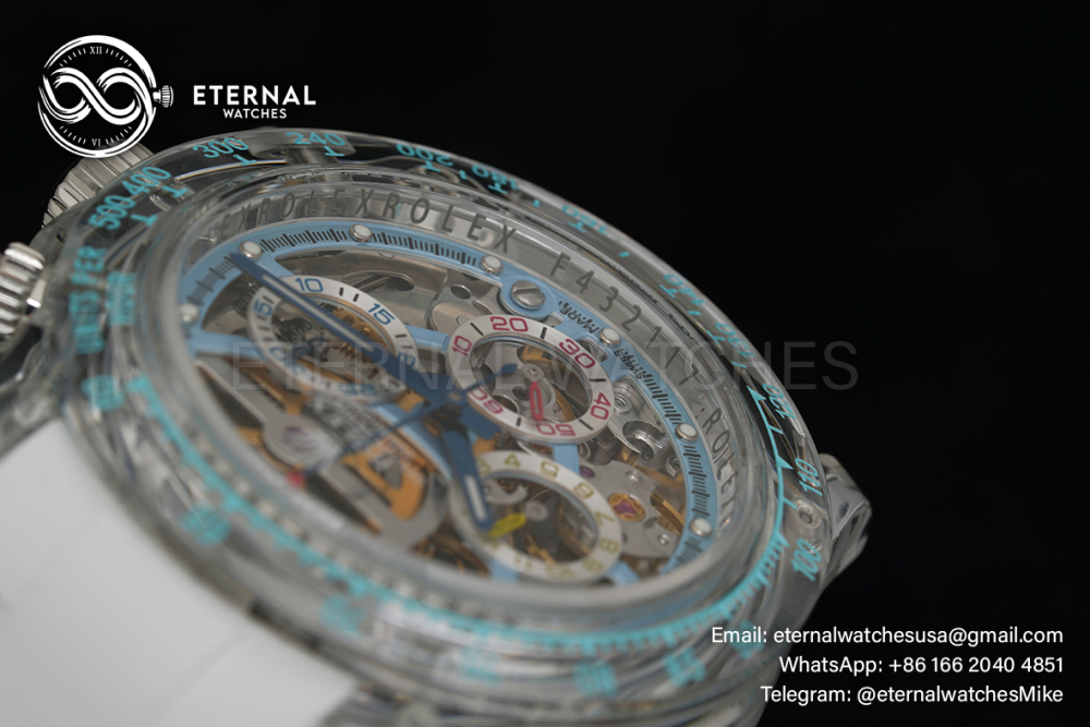 ROLEX - Daytona AET Remold 40mm Crystal/RU Skeleton Dial Sonic DD4130