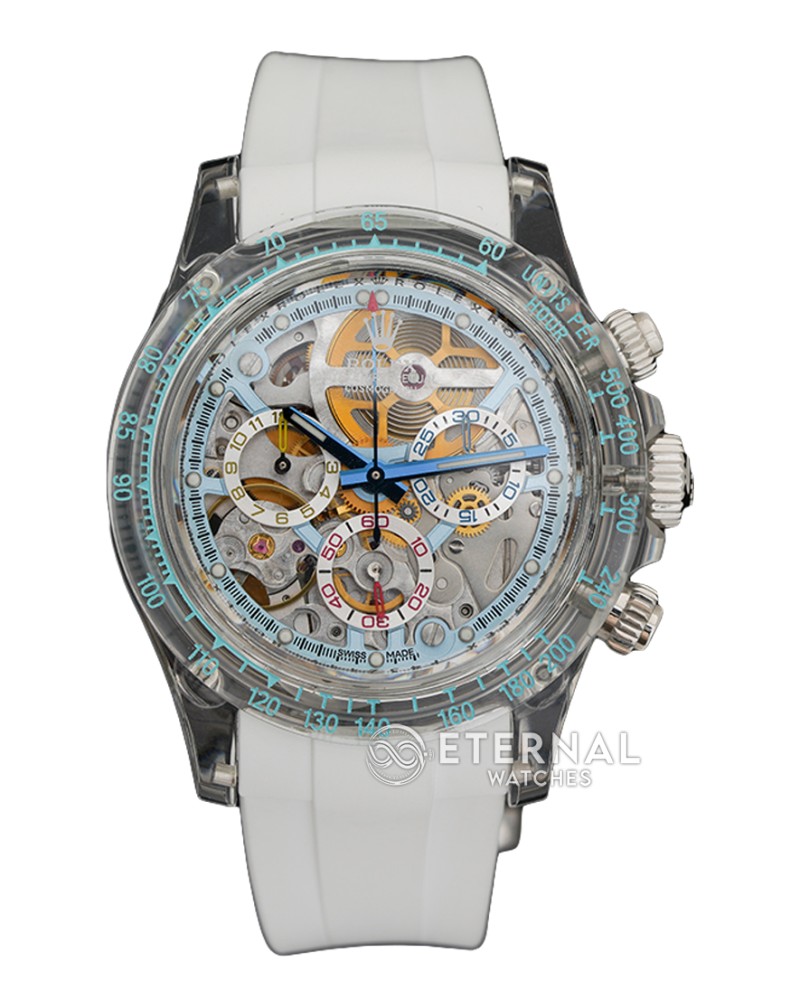 ROLEX - Daytona AET Remould 40mm Crystal/RU Skeleton Dial Sonic DD4130