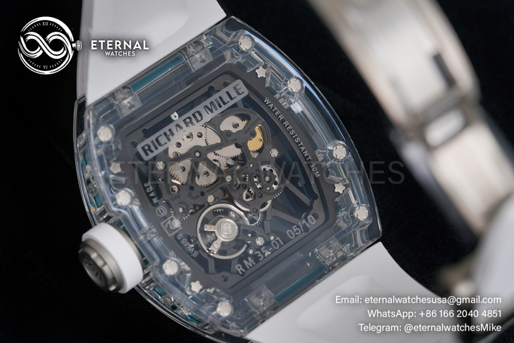 RICHARD MILLE - RM35-01 Transparent Skeleton Dial White Sonic RMUL2