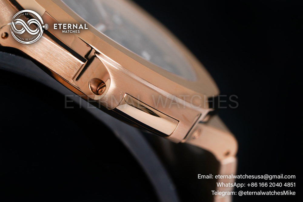 PATEK PHILIPPE - SUPER CLONE Nautilus 40mm 5712 RG/RG Brown/Stk PPF V3 A240