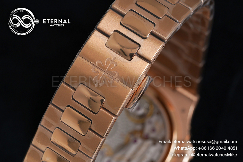 PATEK PHILIPPE - SUPER CLONE Nautilus 40mm 5712 RG/RG Brown/Stk PPF V3 A240