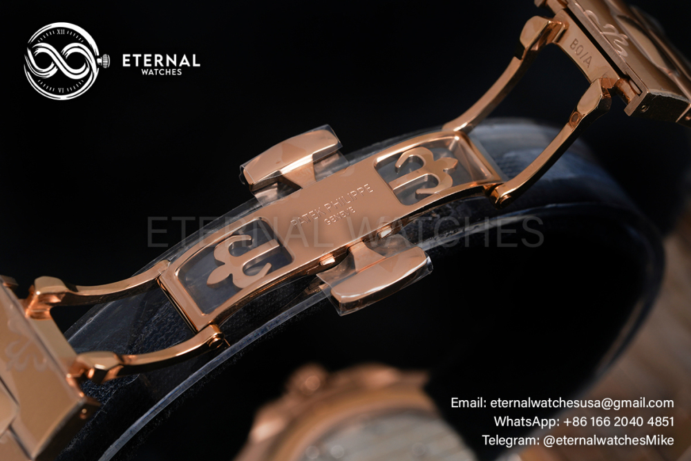 PATEK PHILIPPE - SUPER CLONE Nautilus 40mm 5712 RG/RG Brown/Stk PPF V3 A240