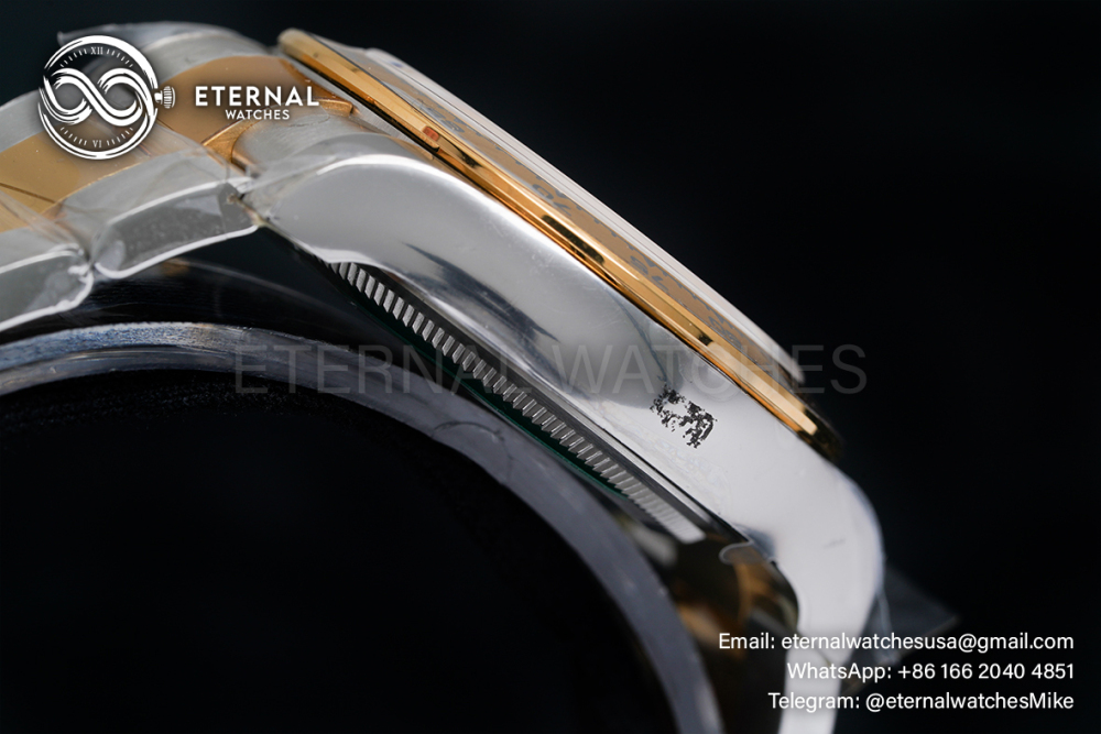 ROLEX - SUPER CLONE Daytona 126503 40mm YG/SS Black/Stk Clean SH4131