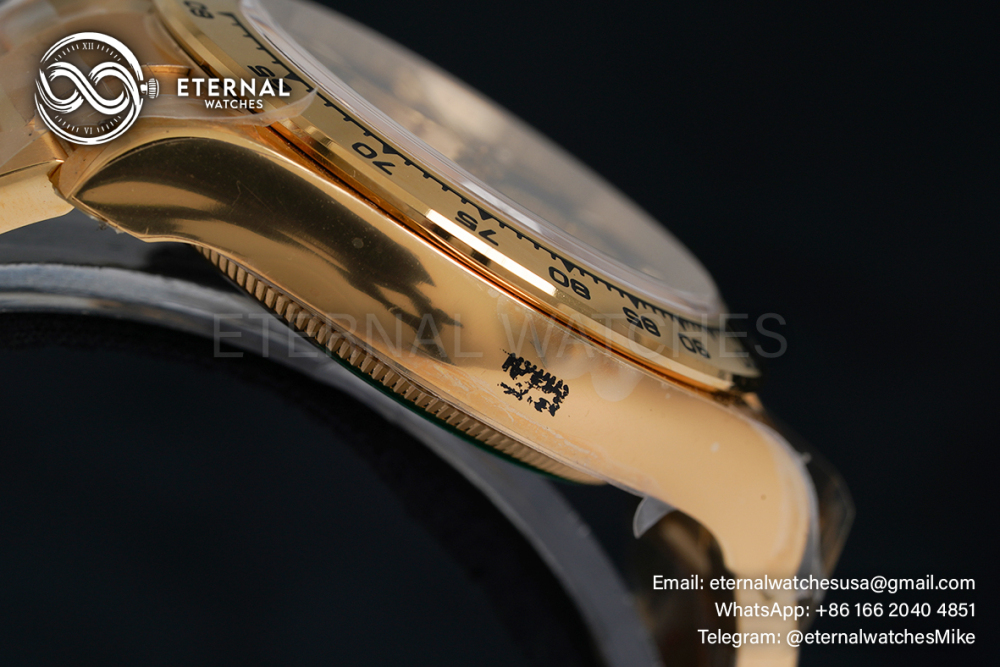 ROLEX - SUPER CLONE Daytona 126508 40mm YG/YG Black/Stk Clean SH4131