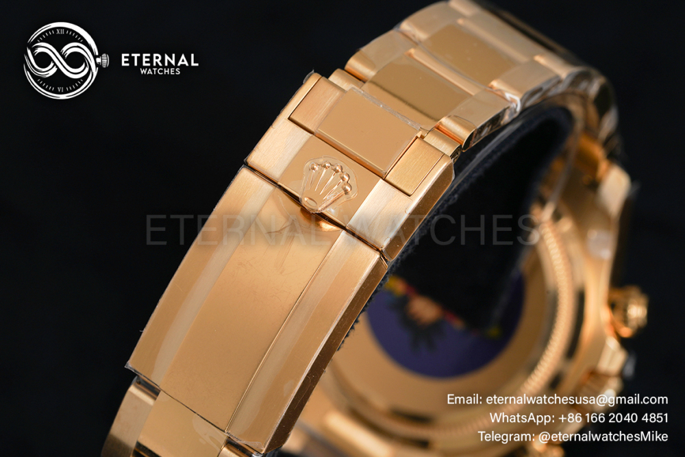 ROLEX - SUPER CLONE Daytona 126508 40mm YG/YG Black/Stk Clean SH4131