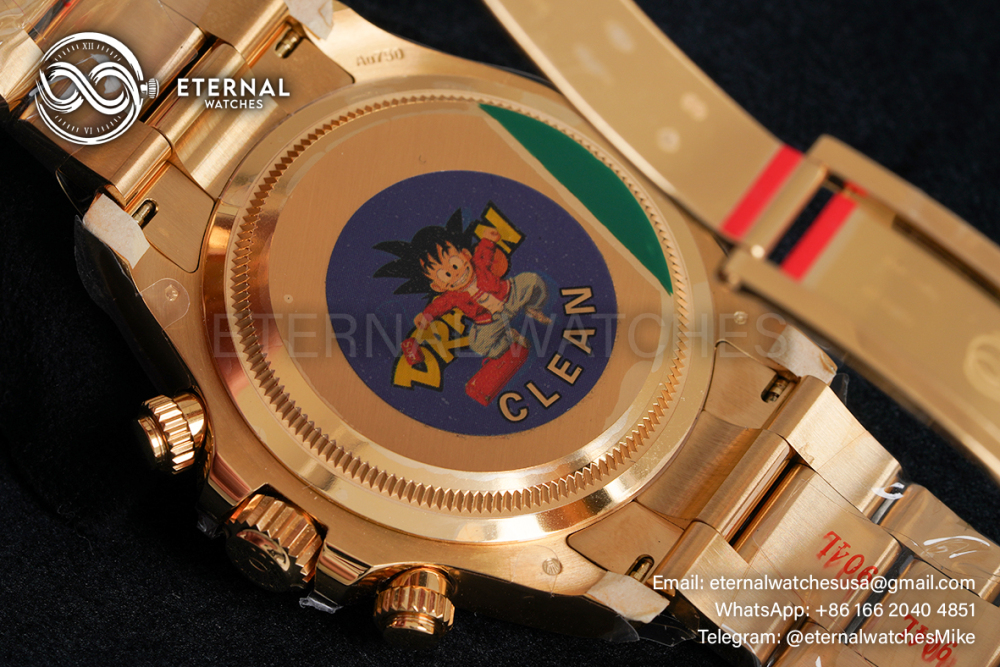 ROLEX - SUPER CLONE Daytona 126508 40mm YG/YG Black/Stk Clean SH4131