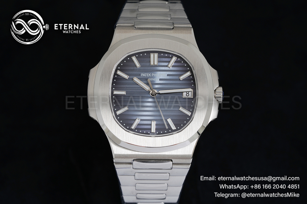 PATEK PHILIPPE - SUPER CLONE Nautilus Jumbo 5811 41mm SS/SS Blue Dial 3KF 330SC