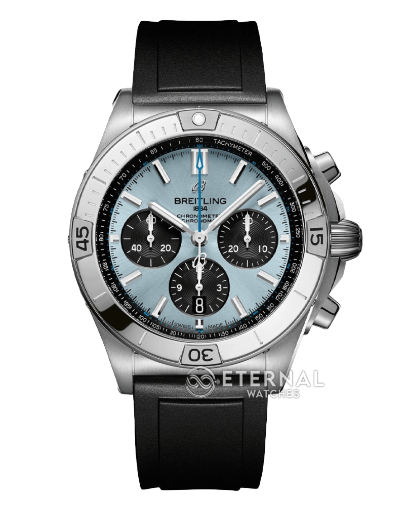BREITLING - Chronomat B01 42MM SS/RU Ice Blue/Blk TF A7750