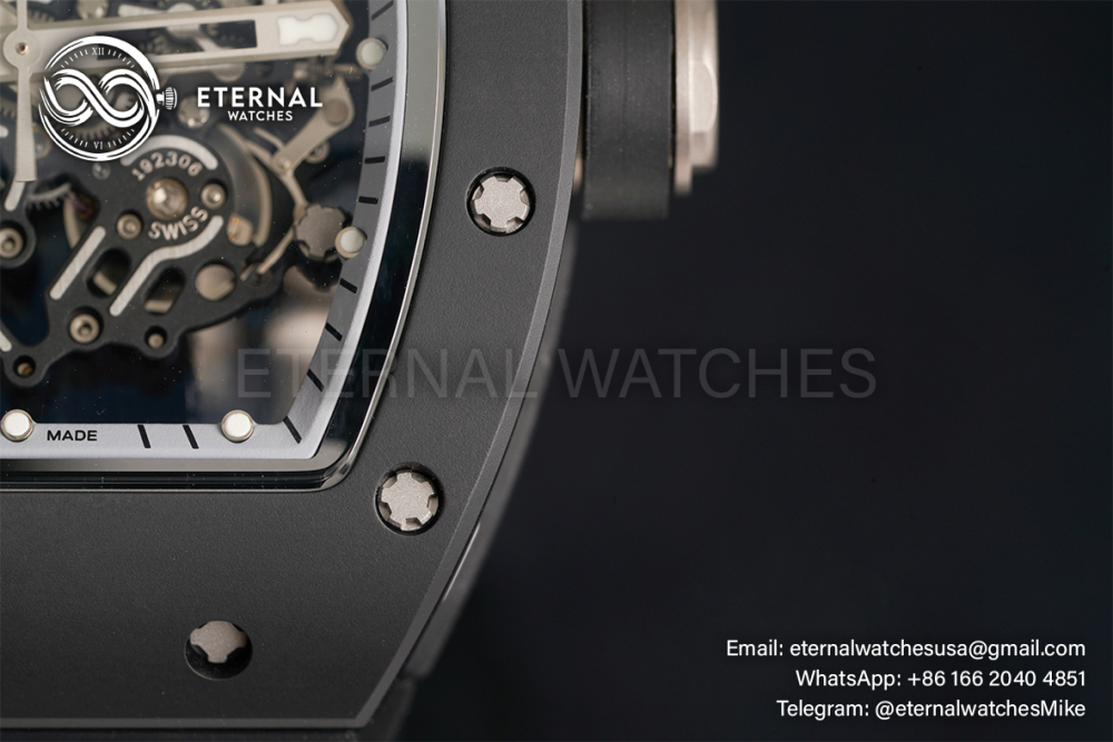 RICHARD MILLE - VAUCHER SUPER CLONE RM055 Bubba Watson Black Ceramic White Middle Case