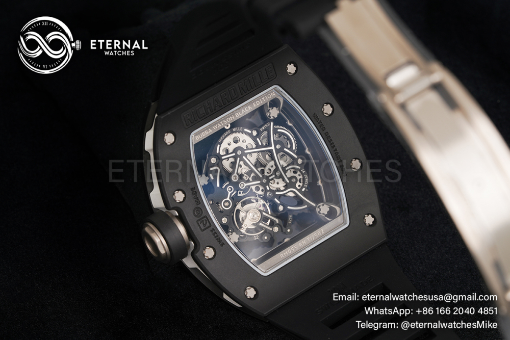 RICHARD MILLE - VAUCHER SUPER CLONE RM055 Bubba Watson Black Ceramic White Middle Case