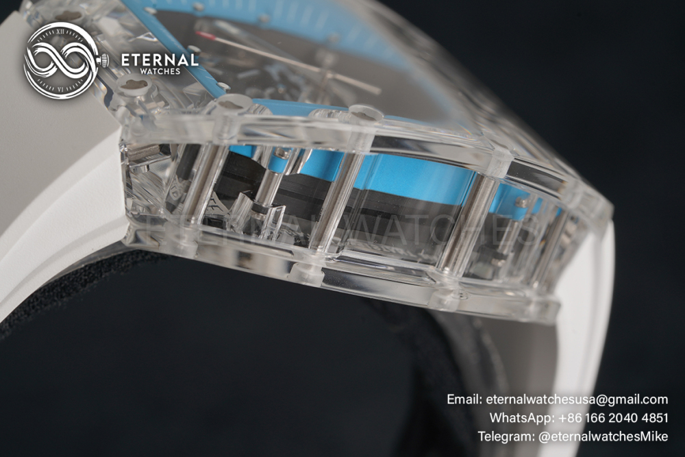 RICHARD MILLE - VAUCHER SUPER CLONE RM055 Transparent Quartz White/Blue